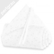 Maxi-Boxspring fejvédő - barna fehér csillagokkal Maxi-Boxspring fejvédő - barna fehér csillagokkal